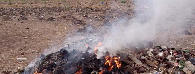 Pollution de l airl Le brûlage des déchets d sur les champs rejet