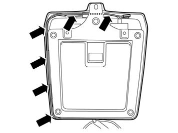14A A Sortez la glacière du kit. B Prendre le câble (1) muni des deux connecteurs verts et le cacher à l'intérieur de l'enveloppe.