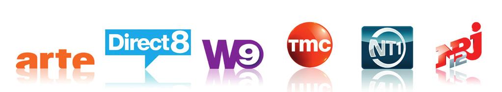 Les 19 chaînes nationales gratuites de la TNT et la chaîne locale Direct Azur.