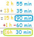 Il reste 15 minutes pour 10h30 3- On peut aussi calculer cette durée en posant une opération Quelques règles sont à