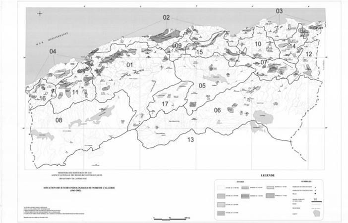 Situation des études pédologiques du nord de l Algérie (1963-2006) RESSOURCES EN