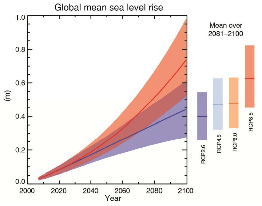 Le réchauffement climatique: Les scénarii? Le niveau marin?