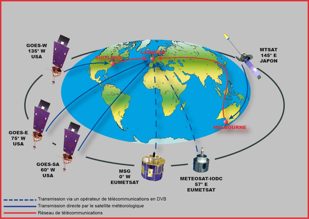 satellite américain GOES-E : Diamètre : 7,20