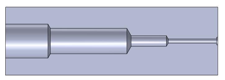 La réduction des diamètres Raccord M5 ou 1/8G Dans le sens du fluide, la fabrication des outils Multidec IC et LUB impose des changements de diamètres uniquement dans le sens de la réduction.