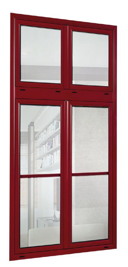 Fenêtres ALU TRADITION ISOLATION THERMIQUE, PHONIQUE ET SÉCURITÉ liées au double vitrage de 28 mm ou au triple vitrage de 44 mm (en option).