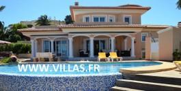 Espagne - Javea - Costa Blanca Réf. location : WB MARAVI Superbe villa pour 8 personnes et composée de 3 étages.