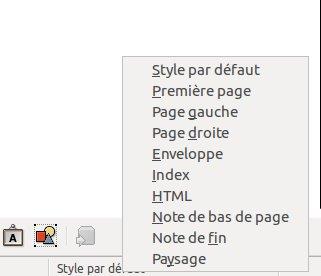 Nous allons voir que cela simplifie la numérotation des pages des différentes parties du dossier. 5.1- Les styles de page Lancer le menu Format > styles et formatage.