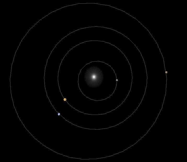 Ensuite il y a 4 planètes rocheuses: Mercure, Vénus, la Terre et Mars Mercure : 58 000 000 de Km.