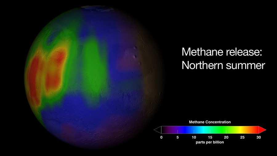 Mars est vivante on y a trouvé de Méthane