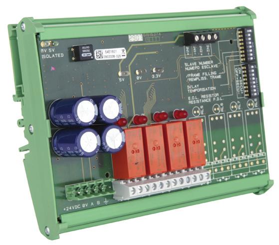 Modules Différents modules peuvent être connectés à la centrale : Module 4 ou 8 relais Module 16 entrées logiques Module adressable de 4
