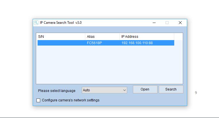 3.4 Configurer les alertes par e-mail Téléchargez, installez et ouvrez IP Camera Search Tool (PC/Mac).