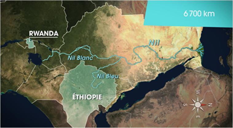 les Affluents du Nil Avec 6700 km de long, le Nil est avec l Amazone l un des deux plus longs fleuves au monde.