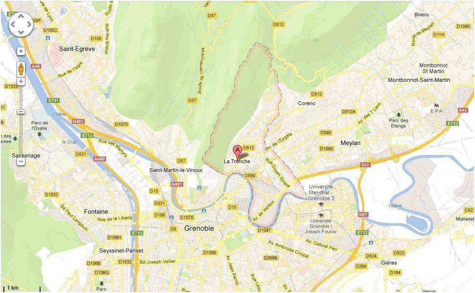 Localisation & plan A 1 Km de Grenoble A 1,5 Km de Meylan A 1,5 Km de L