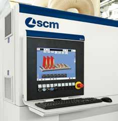 Commandes électroniques Tous les logiciels de gestion de la machine ont été spécialement créés par les ingénieurs SCM et retouchés selon les indications fournies par les clients.