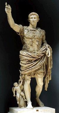 Auguste, lors de la mise en place du Principat, va s'attacher à restaurer les valeurs traditionnelles romaines par différentes lois, sur les mœurs par exemple, ou en