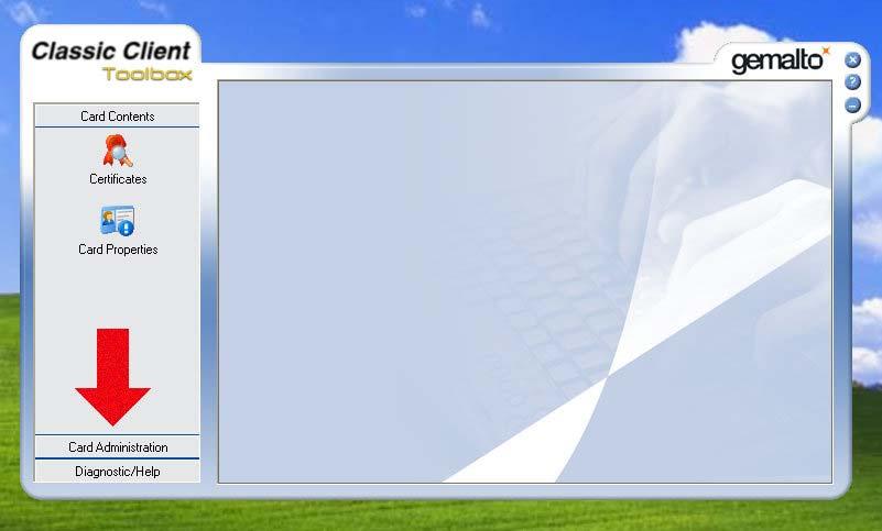 dans la figure II.1.a). Figure II.1.a Vous verrez la fenêtre suivante s afficher sur votre écran: Figure II.1.b Cliquez sur «Card Administration» (Administration carte) (voir flèche rouge dans la figure II.