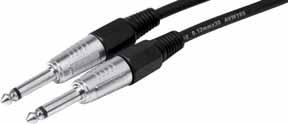 160615 M/M 39,30 Câble 2 x RCA / 2 x XLR 3P 1,0 m 160616 6,90 Réf. 160609 Cordon audio jack stéréo 6.35mm mâle coudé vers XLR Cordon pour microphone! Gaîne PVC câble MY206 0.
