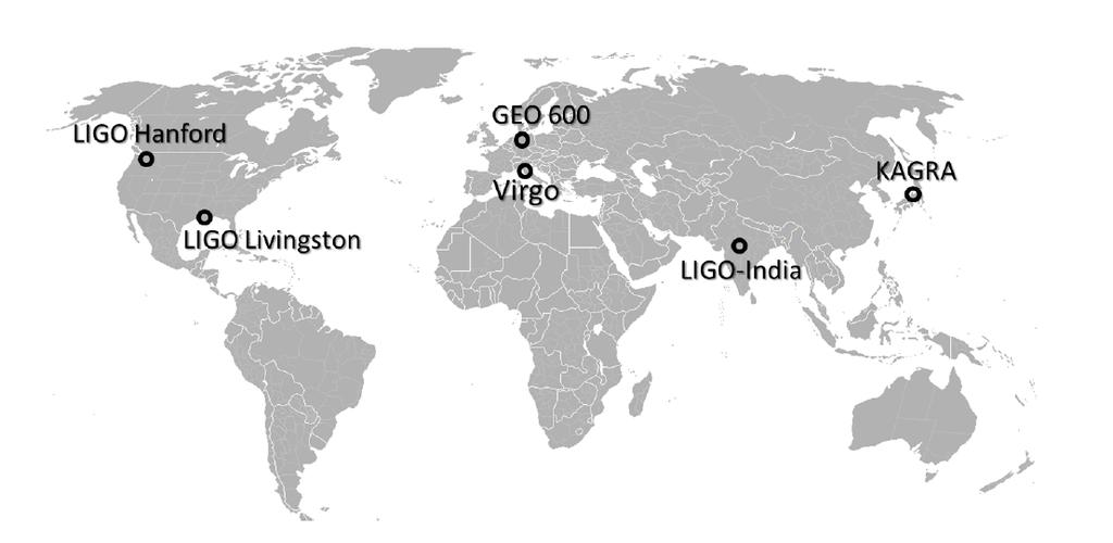 Un réseau mondial d observatoires gravitationnels Mise à jour vers Advanced LIGO/Virgo, KAGRA au Japon 2
