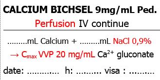 c 10213 CALCIUM BICHSEL 9 mg/ml Gluconate