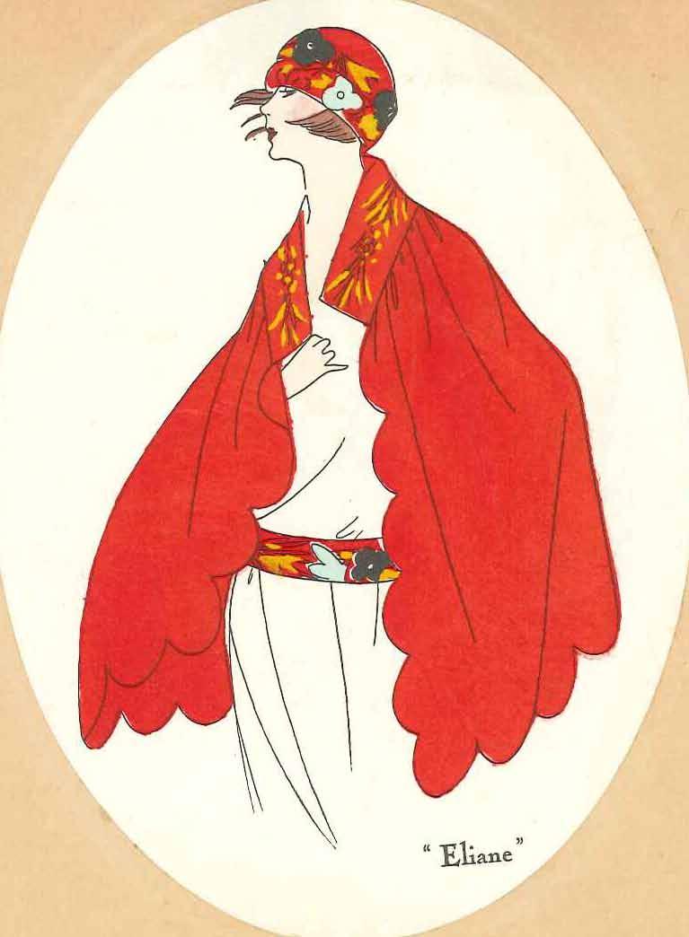 Bon Ton, août 1921 Périodiquement rouge revues de mode à la Bibliothèque des