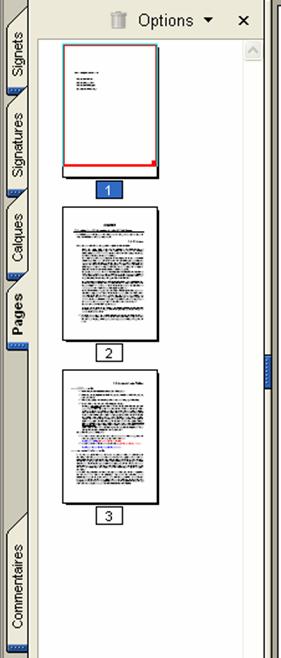 Les onglets Acrobat Signets Lien représenté par un texte dans la palette Signets, utilisé comme table des matières Signatures Identification numérique obtenus auprès d un