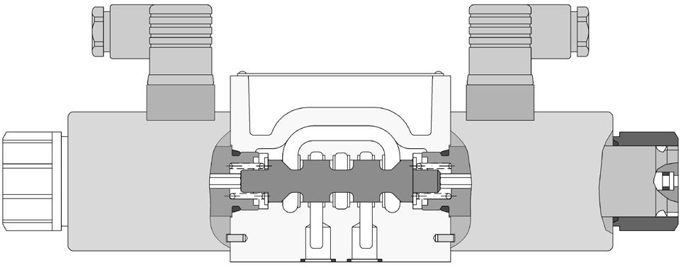 Caractéristiques Générales Construction valve directionnelle à tiroir coulissant Taille nominale DIN NG10 / CETOP 05 / NFPA D05 Plan de pose DIN 24340 A10 / ISO 4401 / CETOP RP 121-H / NFPA D05