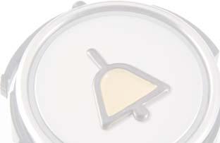 MARQUAGE TOUCHES RT percé jaune (translucide) touche en inox, mat ronde, ø 8 mm,