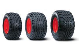 Des pneus larges pour protéger les sols.