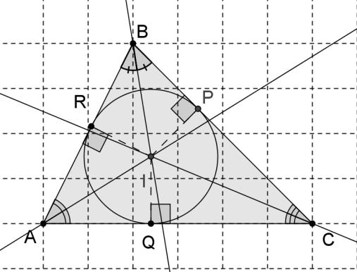 Propriété : Les trois hauteurs d un triangle sont concourantes en un point, appelé orthocentre du triangle L aire du triangle C se calcule ainsi : aire C base hauteur BH AC 2 2 Bissectrices : La