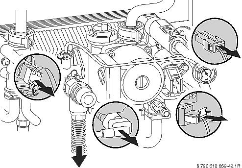 12.9 Echangeur de chaleur à plaques (uniquement pour chaudière ZWBR) Quand la production d eau chaude est insuffisante: Fermer le robinet d arrêt eau froide.