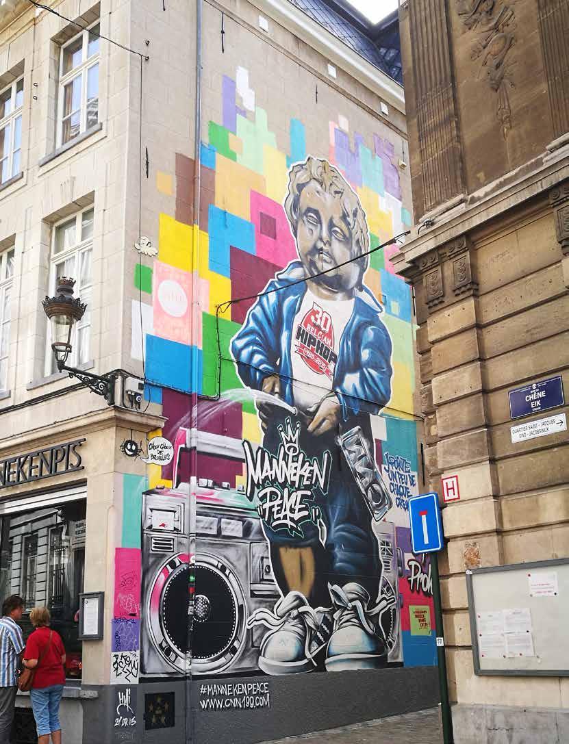 VIE À BRUXELLES VIE À BRUXELLES LES GRAFFITIS COMME BUSINESS CARD Et si le street art était la nouvelle business card de Bruxelles?