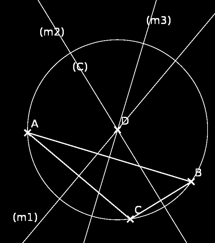 du cercle circon scrit à ce triangle. Figure 1.