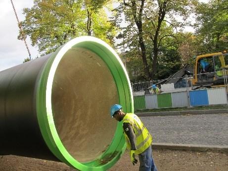 GPSO fit installer un réseau souterrain de tubes de 2 mètres de diamètre jouant comme réservoir et comme