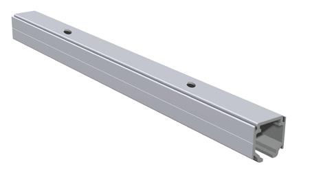 Aluminium anodisé argent Perfil superior aluminio anodizado natural EXCELLENCE. Taladro a techo EXCELLENCE Top track, drilled for ceiling mounting.