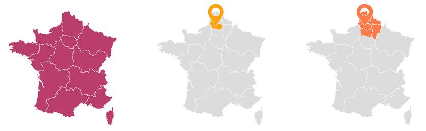 Offres Festival Habillage Profitez d une communication immanquable ciblée sur votre ville, votre région ou sur la France entière : un ou plusieurs départements sont personnalisés aux couleurs de