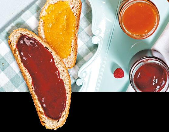 Confitures extra, marmelades et crèmes Ligne détail abricots 120% cerises.