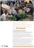 Oeuvrer pour que les populations rurales pauvres se libèrent de la pauvreté aux Comores