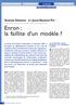 Enron : la faillite d un modèle?
