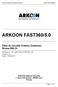 ARKOON FAST360/5.0. Cible de sécurité Critères Communs Niveau EAL3+ Reference : ST_ARKOON_FAST360_50 Version 2.6 Date : 14/09/2011