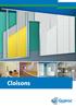 1 Solutions globales pour l'aménagement flexible d'espaces avec cloisons