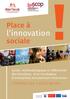 l innovation Place à sociale L EXEMPLE DES «ALTER INCUB»