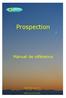 Prospection. Manuel de référence. ICIM Version 9.4
