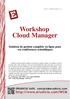 Workshop Cloud Manager