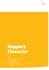 Rapport Financier. Contents