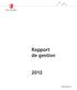 Rapport de gestion. www.sion.ch