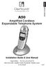 Amplified Cordless Expandable Telephone System Installation Guide & User Manual