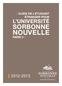 / GUIDE DE L ÉTUDIANT ÉTRANGER POUR L UNIVERSITÉ SORBONNE NOUVELLE PARIS 3 /