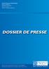 DOSSIER DE PRESSE. Contact Presse de Mutuelle Bleue