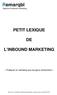 PETIT LEXIQUE L INBOUND MARKETING