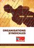 MINI GUIDE ORGANISATIONS SYNDICALES